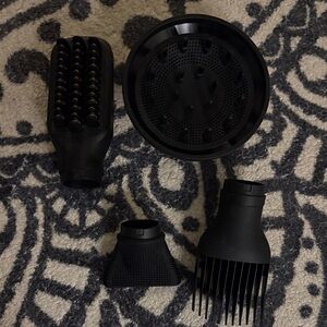 Black Ion Hair Dryer Attachments Set 4 pieces.